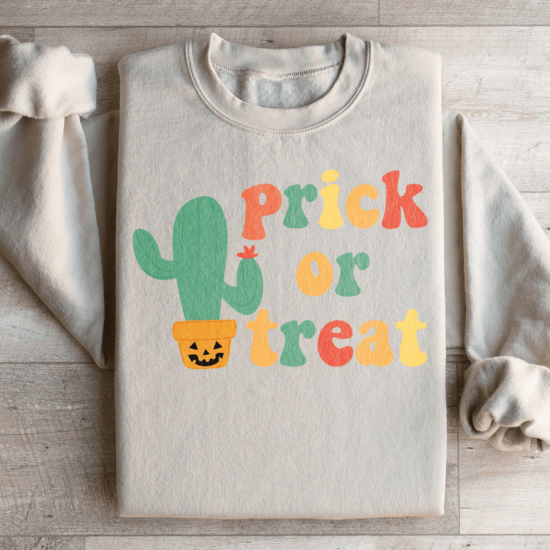 Prick Or Treat Sweatshirt Sand / S Peachy Sunday T-Shirt