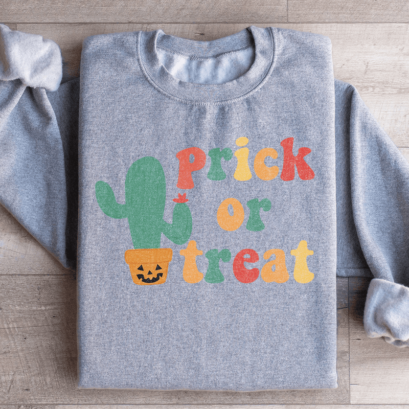 Prick Or Treat Sweatshirt Sport Grey / S Peachy Sunday T-Shirt