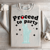 Proceed To Party Sweatshirt Sand / S Peachy Sunday T-Shirt