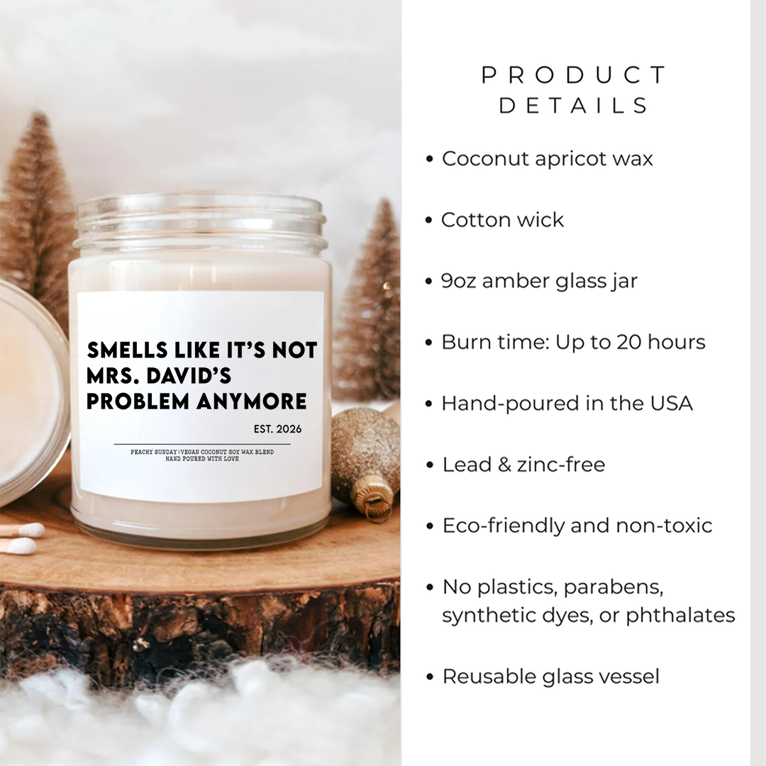 Personalized Retirement Candle