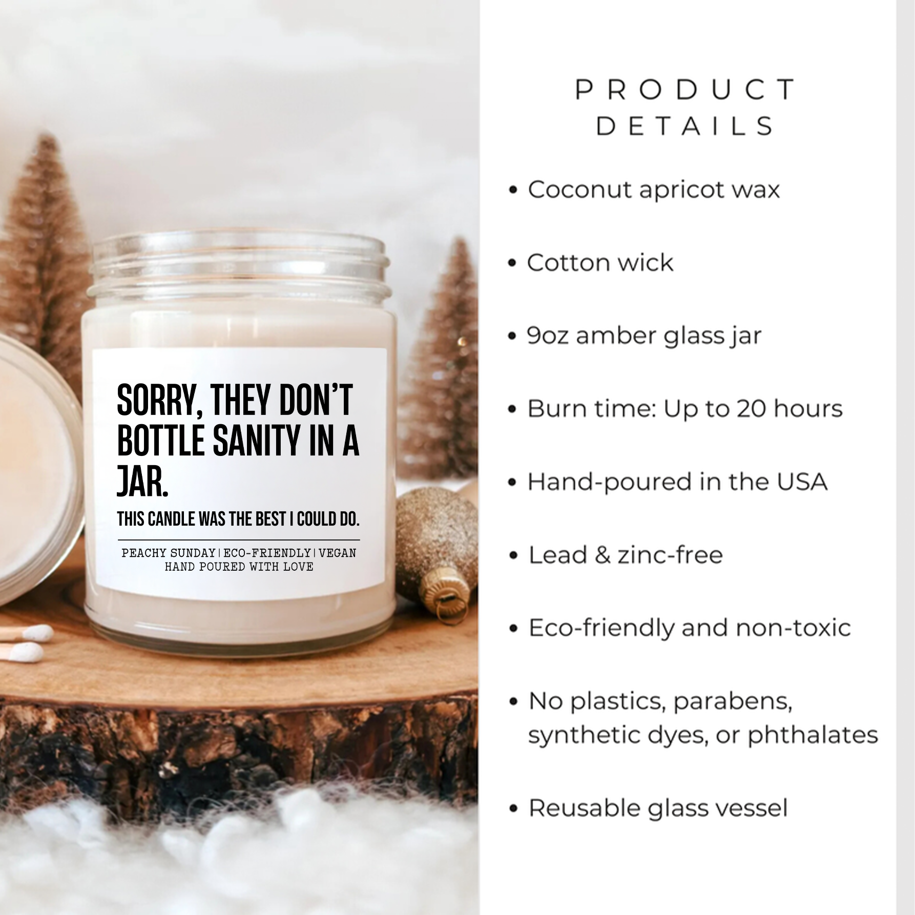 Sorry They Don't Bottle Sanity In A Jar Candle