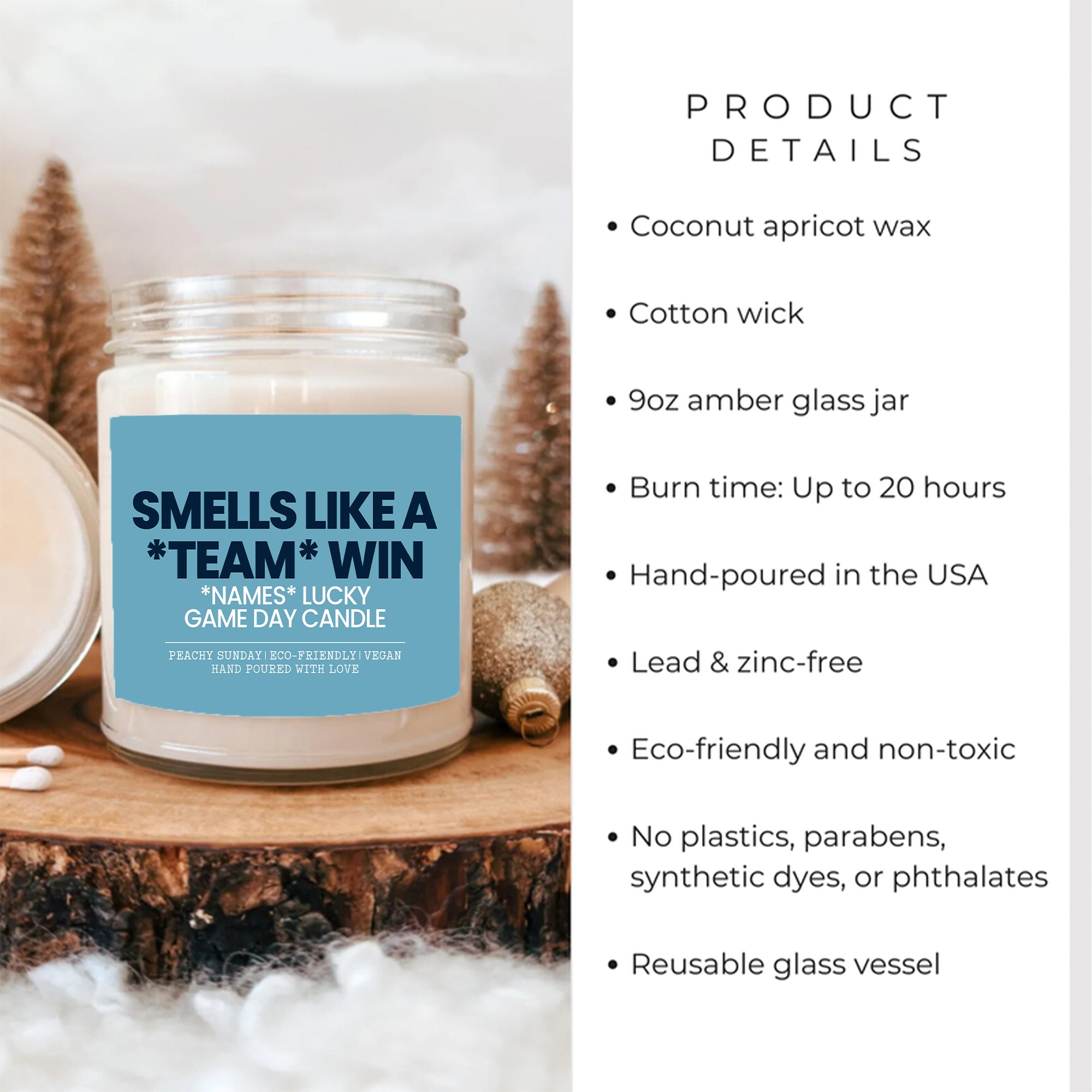 Personalized Smells Like A Win Fantasy Football & Sports Candle