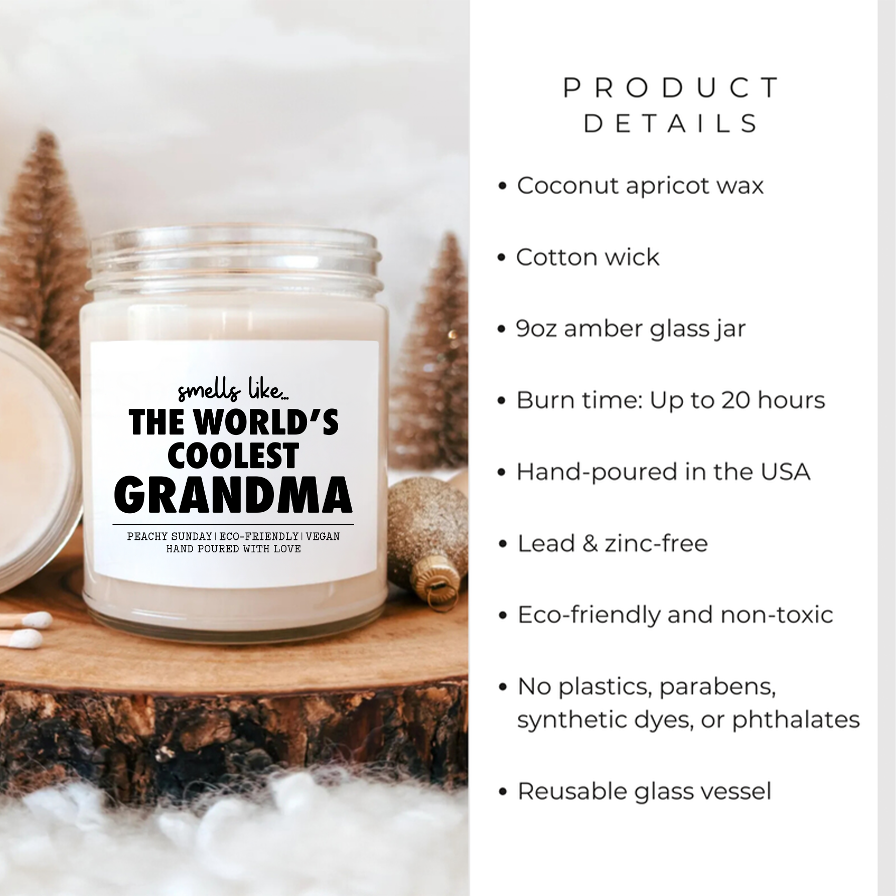 Smells Like World's Coolest Grandma Candle