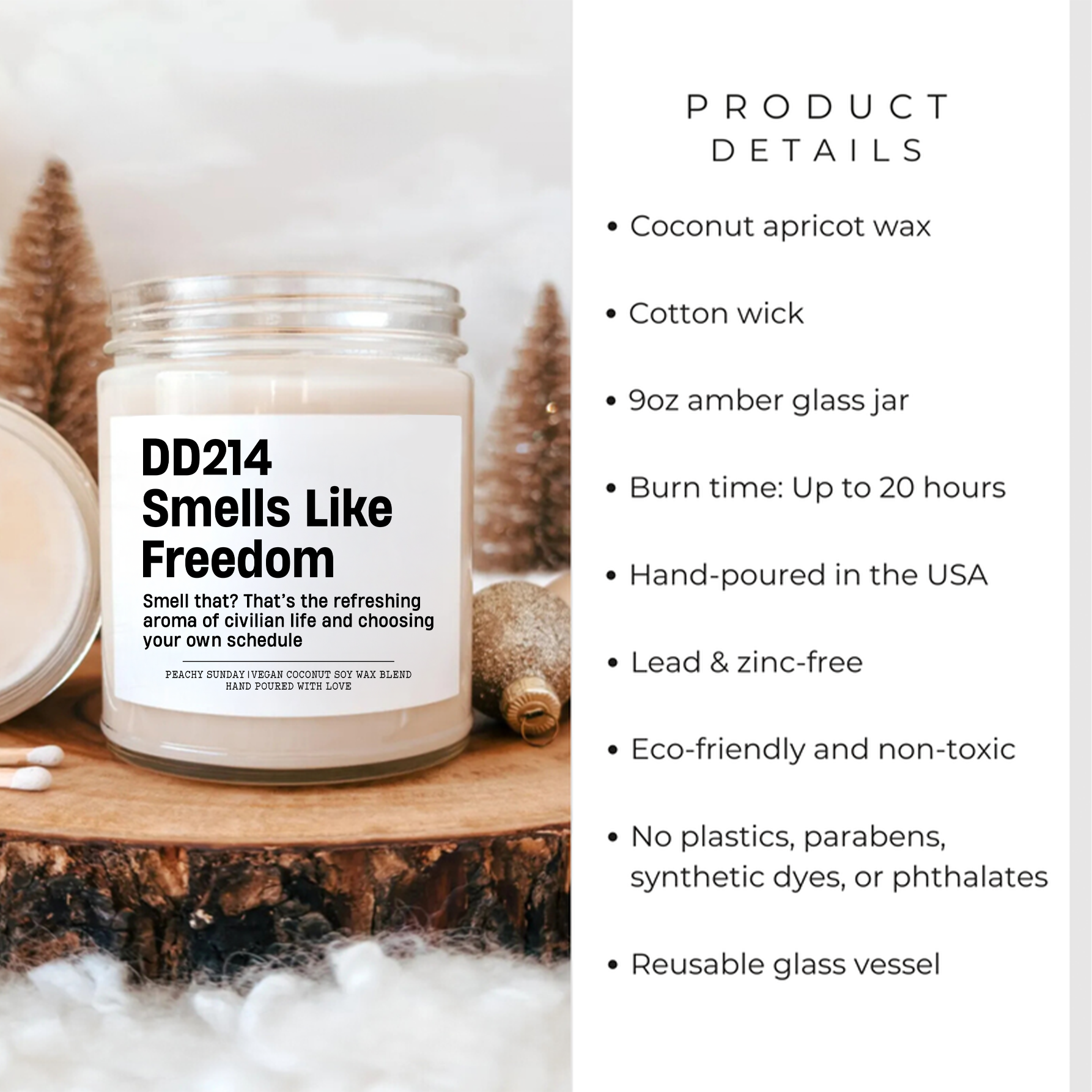 Smells Like Freedom Military Separation Candle