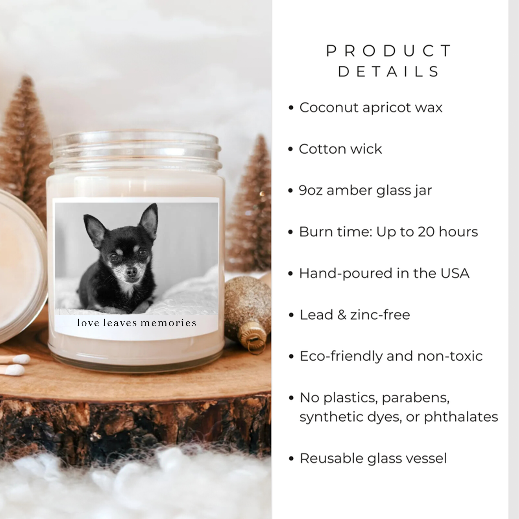 Personalized Pet Memorial Candle