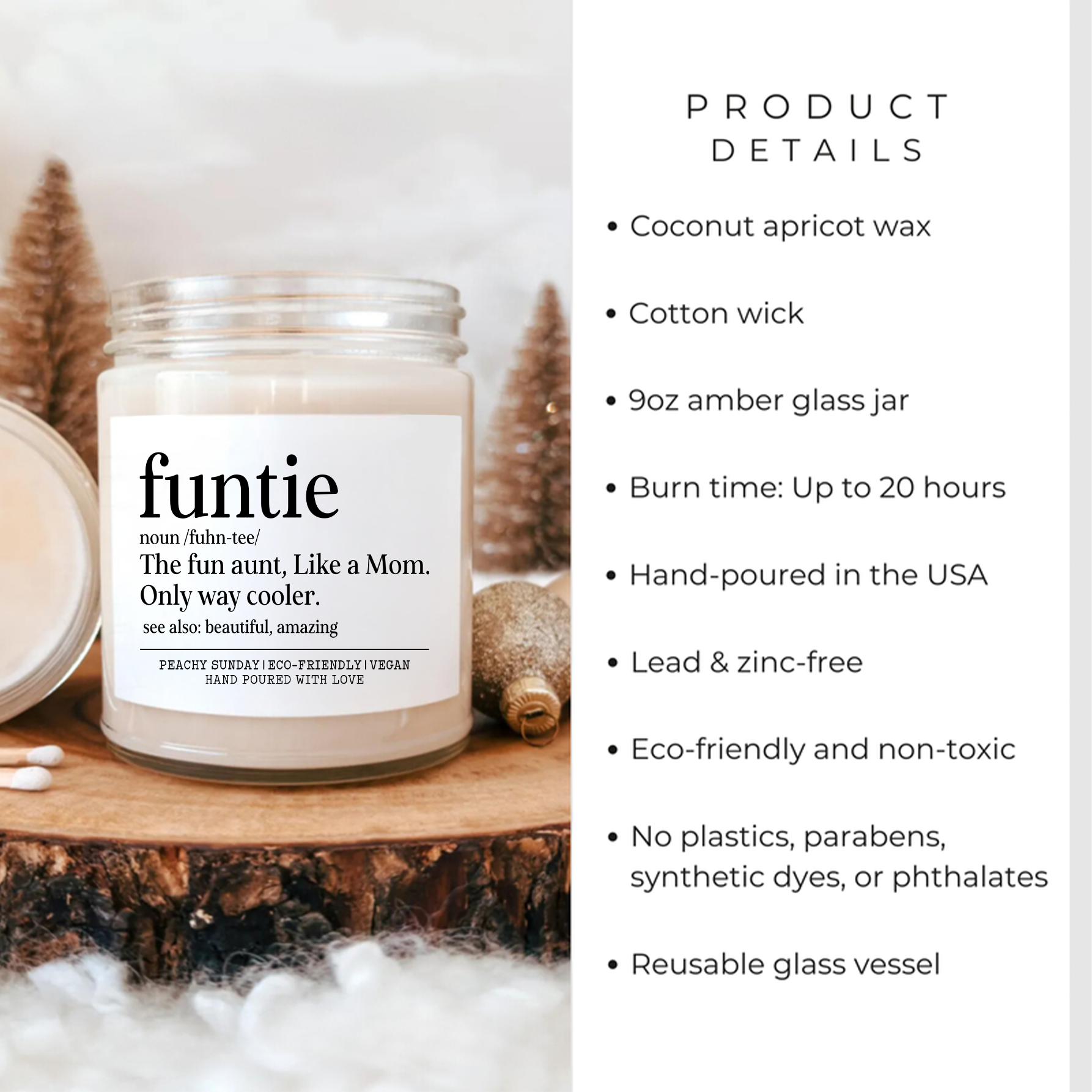 Funtie Definition Candle Funny Aunt Gift