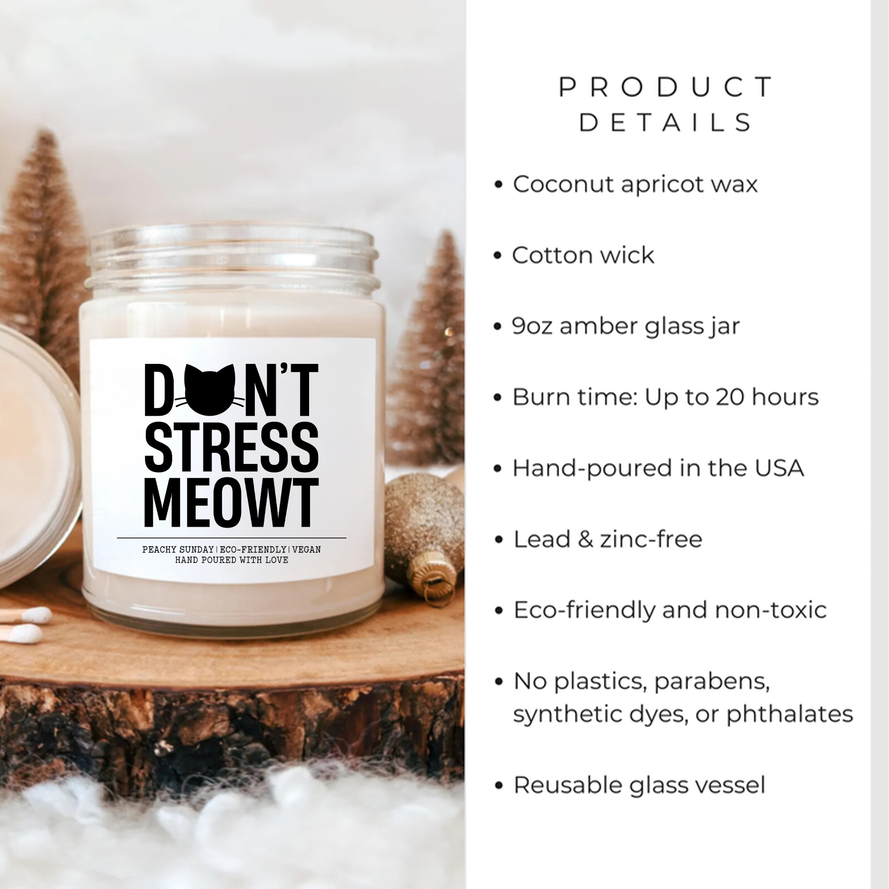 Don't Stress Meowt Candle