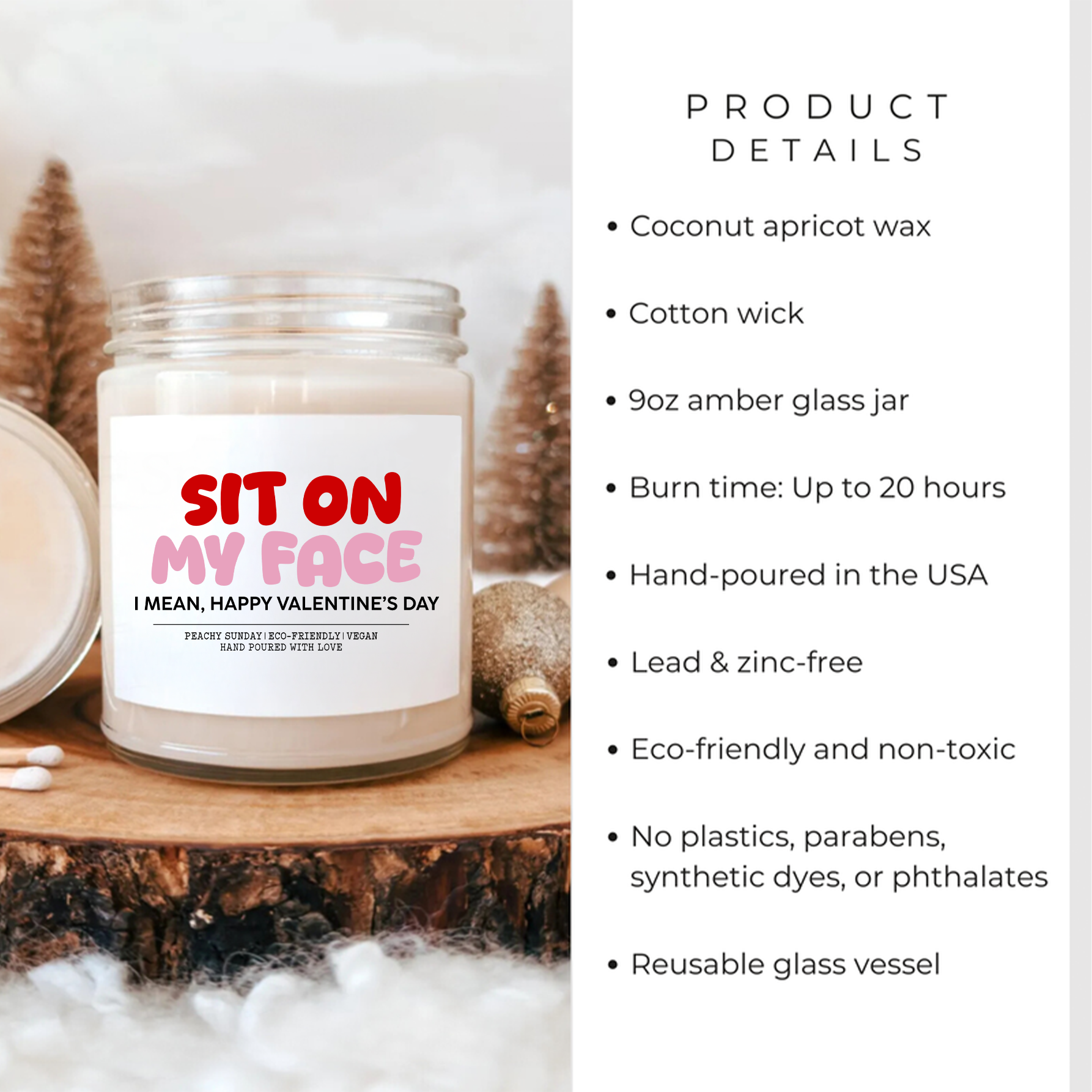 Sit On My Face Valentines Day Candle