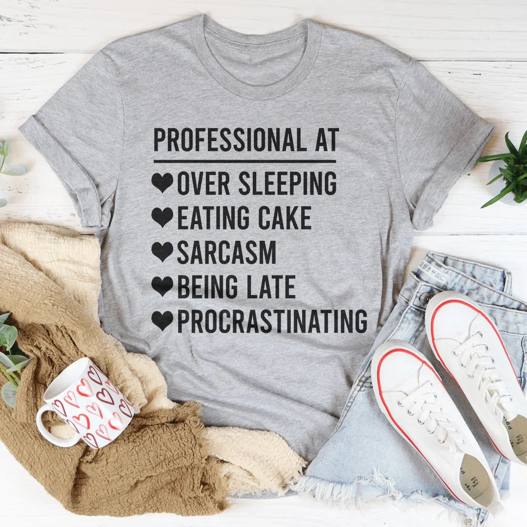 Professional  At Sarcasm Tee Athletic Heather / S Peachy Sunday T-Shirt