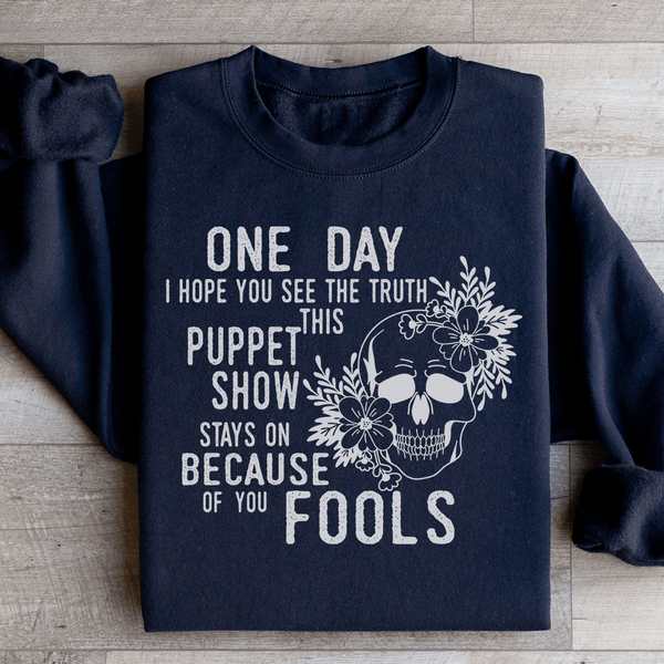 Puppet Show Sweatshirt Black / S Peachy Sunday T-Shirt