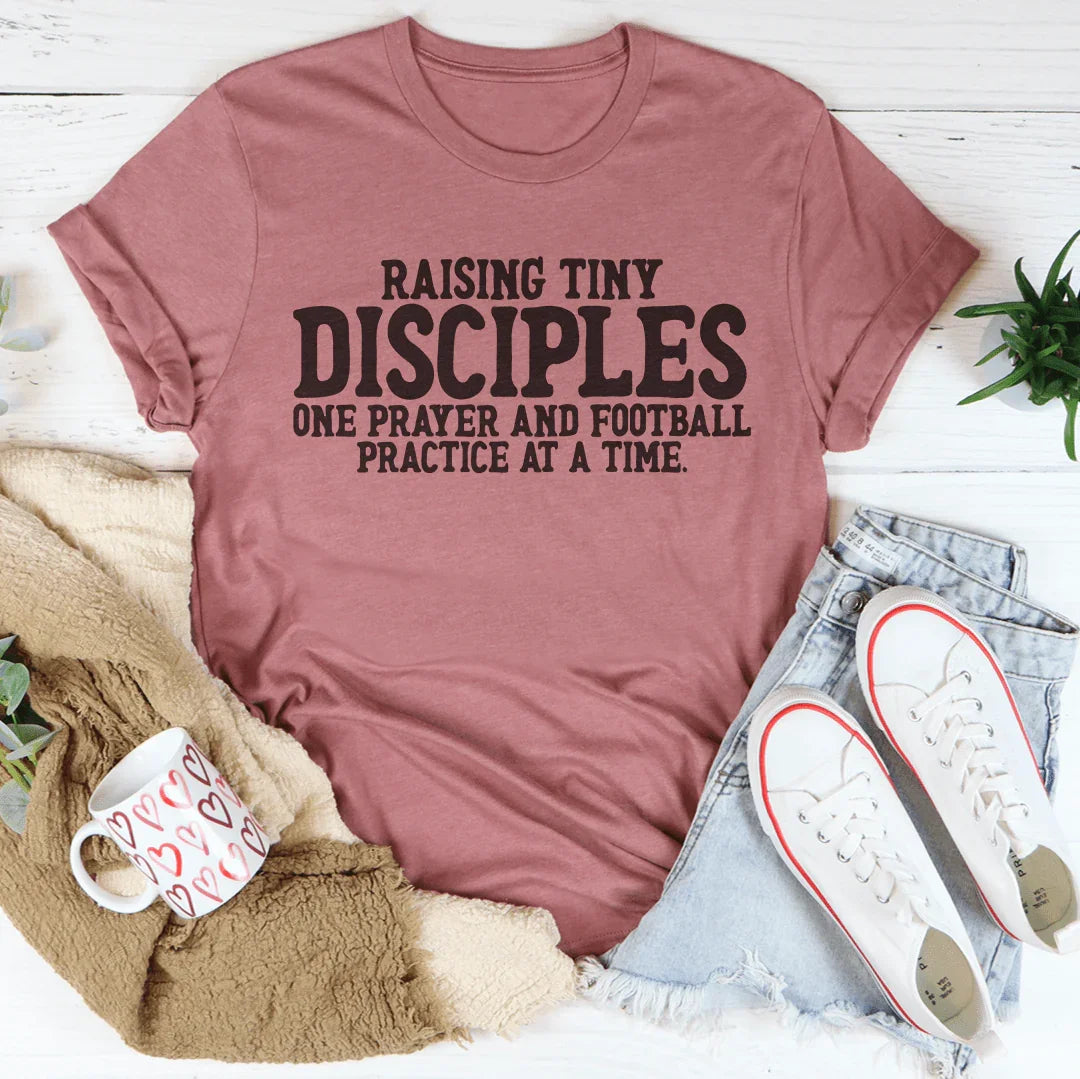 Raising Tiny Disciples Football Tee Mauve / S Peachy Sunday T-Shirt