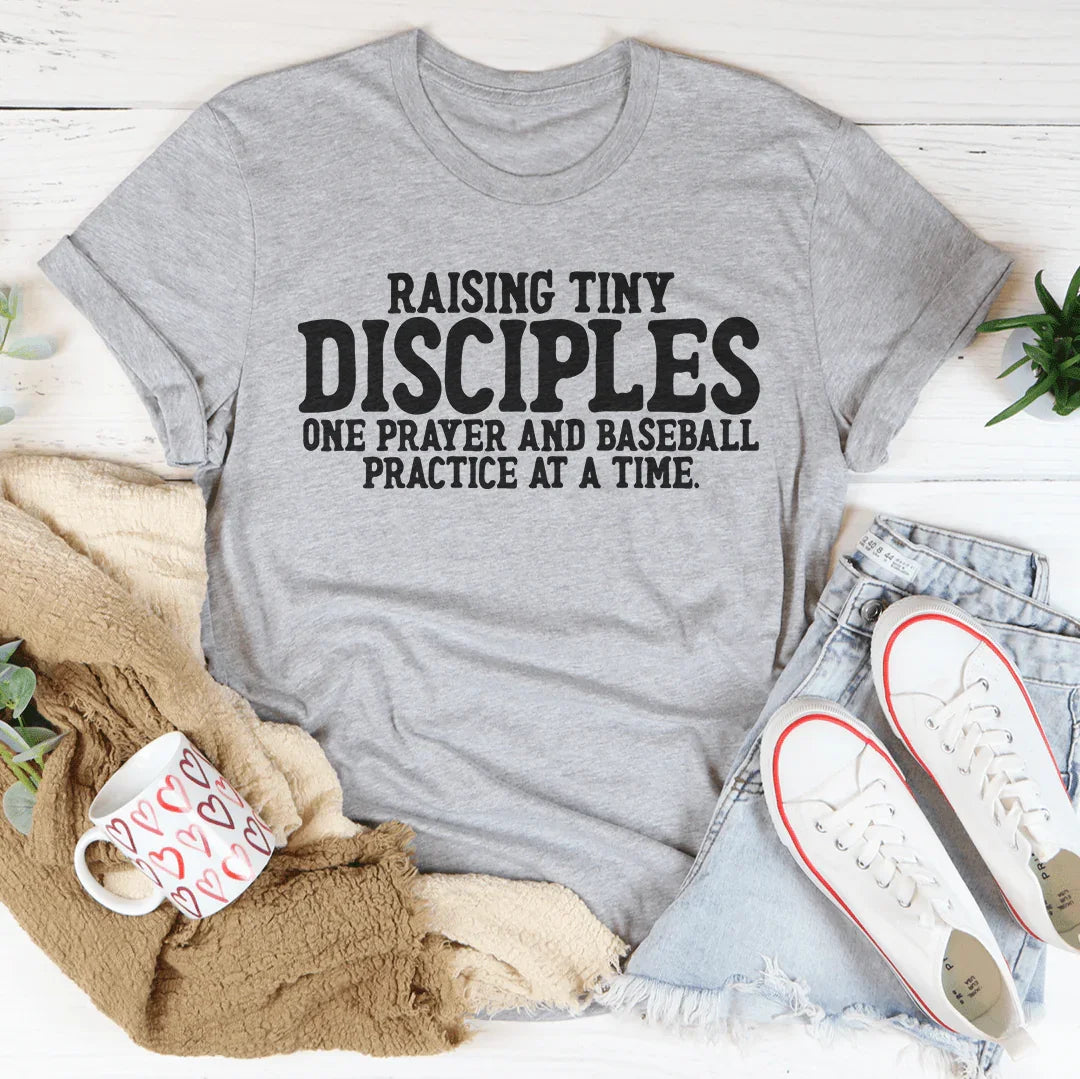 Raising Tiny Disciples One Prayer Tee Athletic Heather / S Peachy Sunday T-Shirt