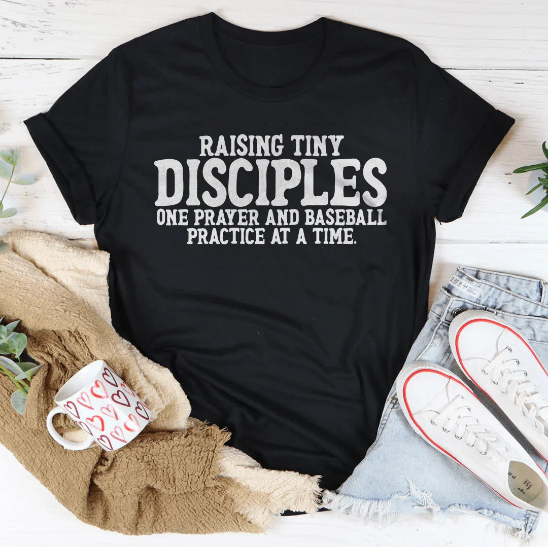 Raising Tiny Disciples One Prayer Tee Black Heather / S Peachy Sunday T-Shirt