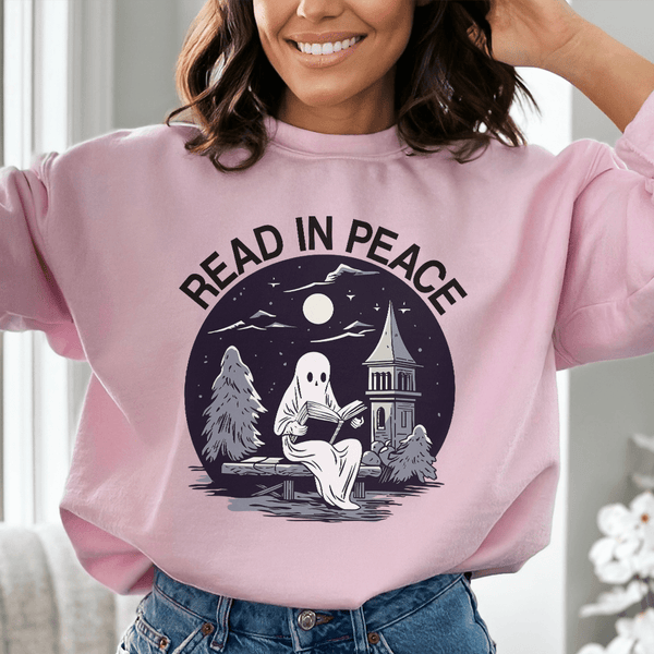 Read In Peace Sweatshirt Light Pink / S Peachy Sunday T-Shirt