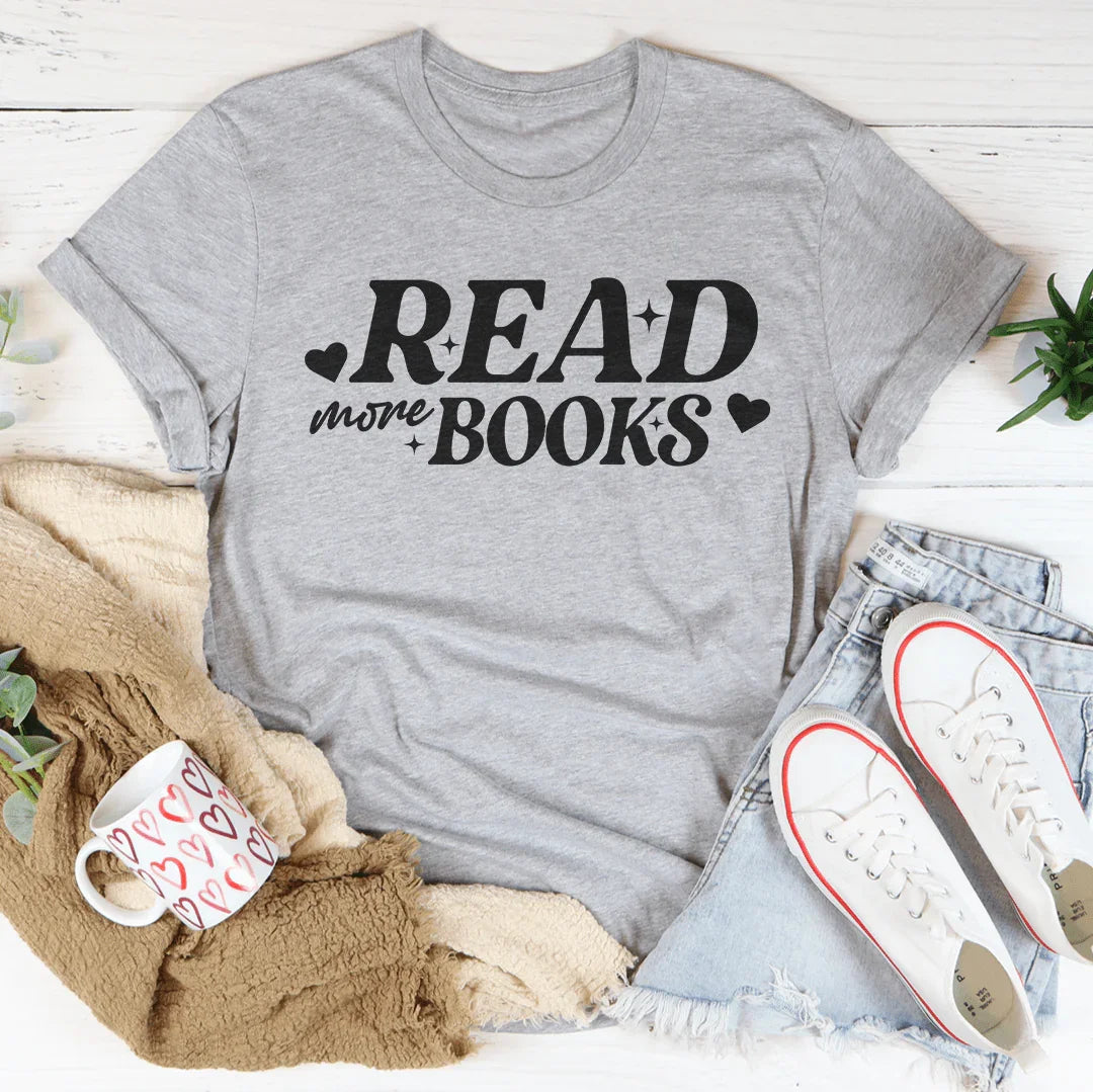 Read More books Tee Athletic Heather / S Peachy Sunday T-Shirt