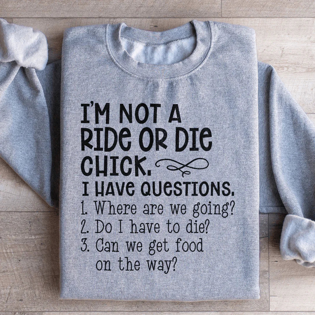 Rie Or Die Chick Sweatshirt Peachy Sunday T-Shirt