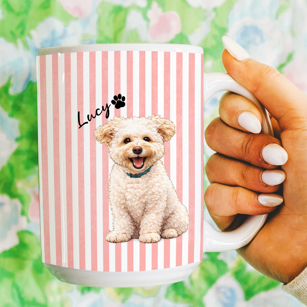 Personalized Coffee Cup For Dog Mom Mug