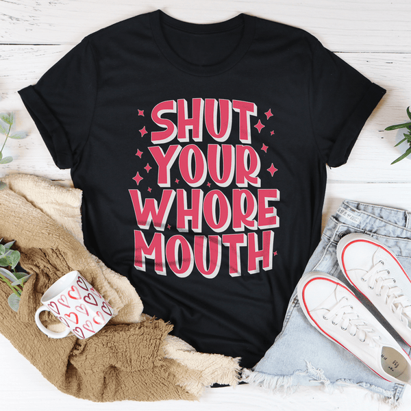 S* Your Whore Mouth Tee Black Heather / S Peachy Sunday T-Shirt