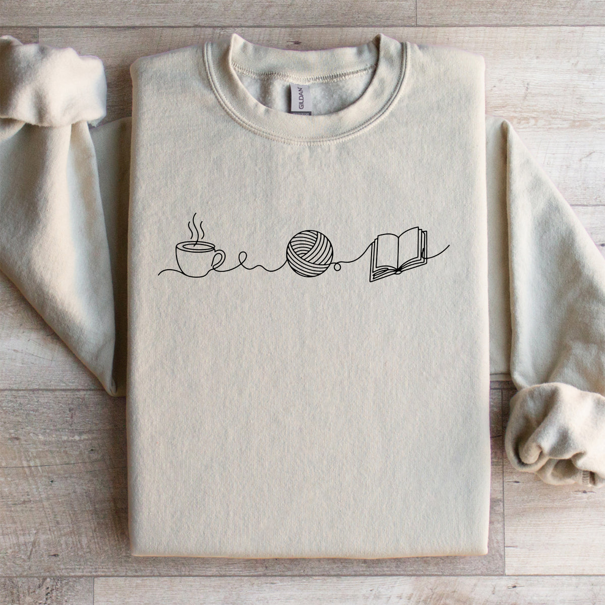 Coffee Yarn And Book Sweatshirt