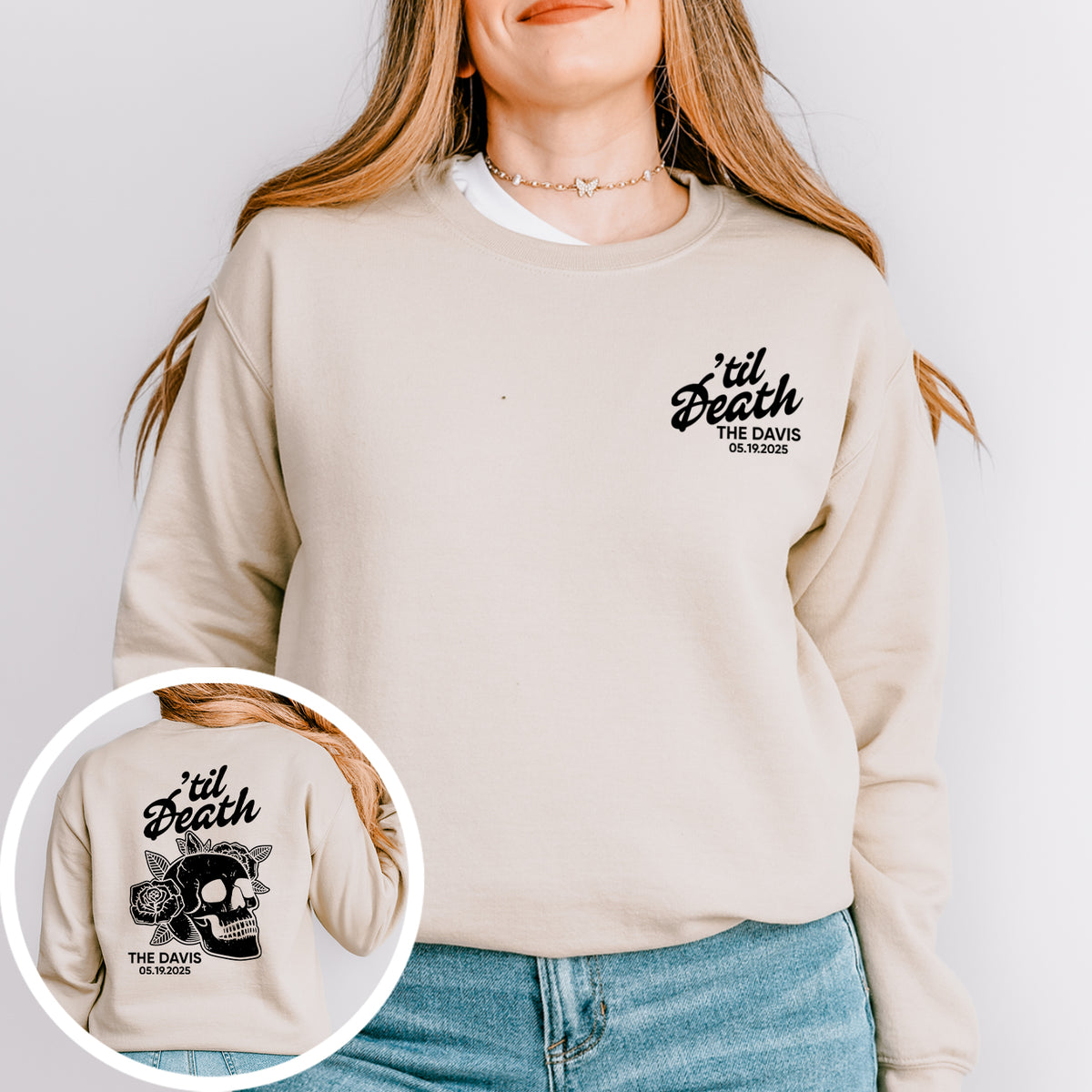 Sweat-shirt « Til Death » personnalisé