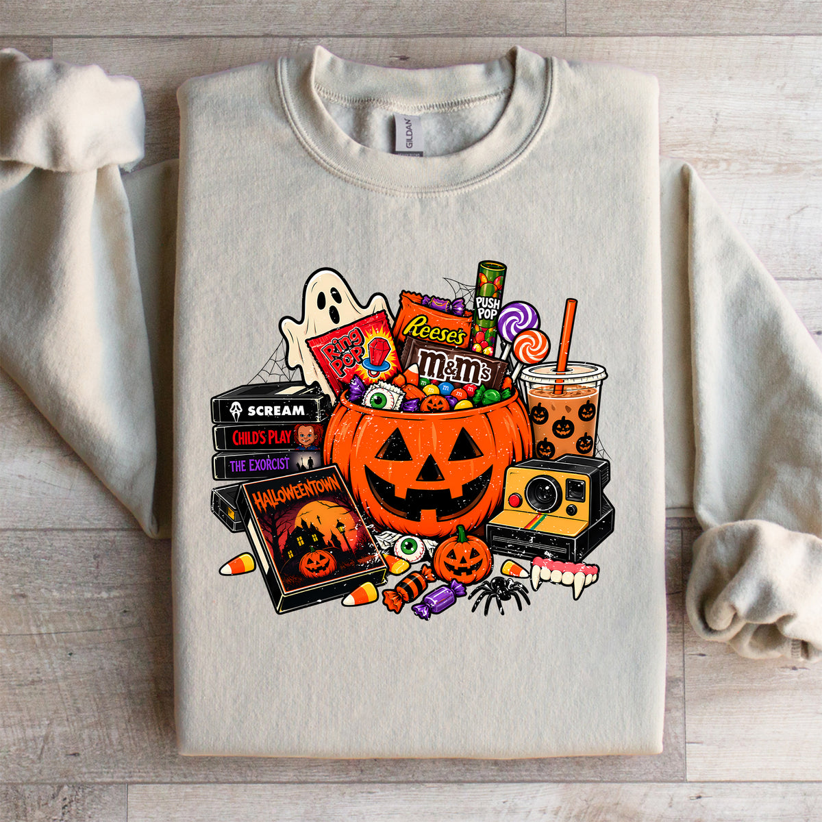 Sudadera retro de Halloween para pedir dulces