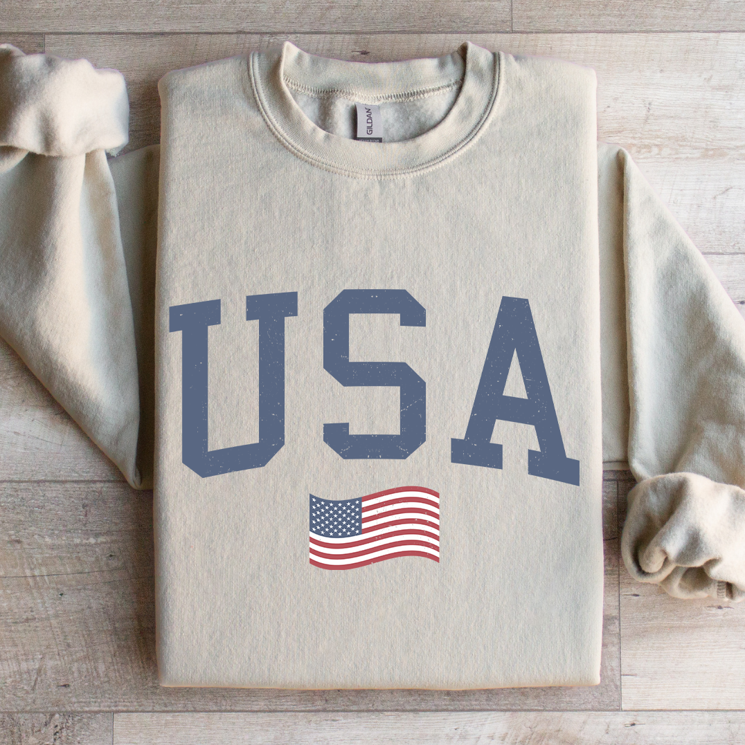 USA Flag Sweatshirt