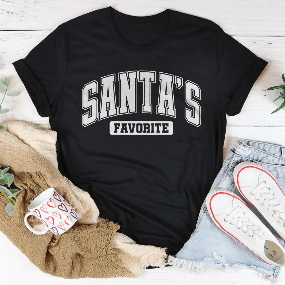 Santa's Favorite Tee Black Heather / S Peachy Sunday T-Shirt