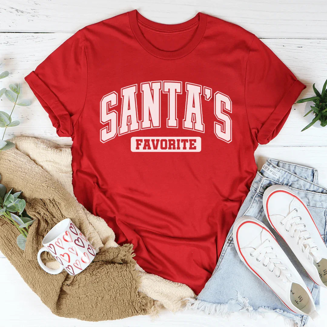 Santa's Favorite Tee Red / S Peachy Sunday T-Shirt