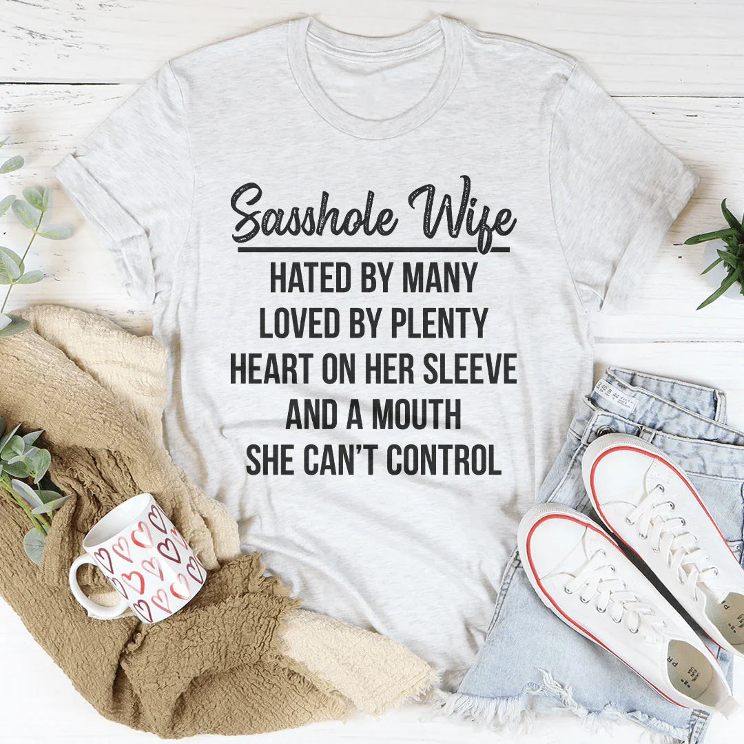 Sasshole Wife Tee Ash / S Peachy Sunday T-Shirt