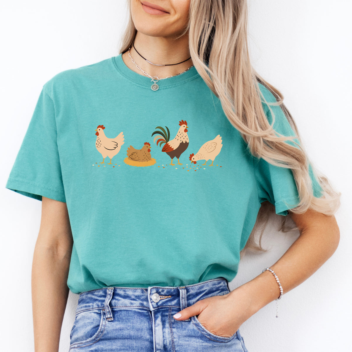 Camiseta de pollo bohemio