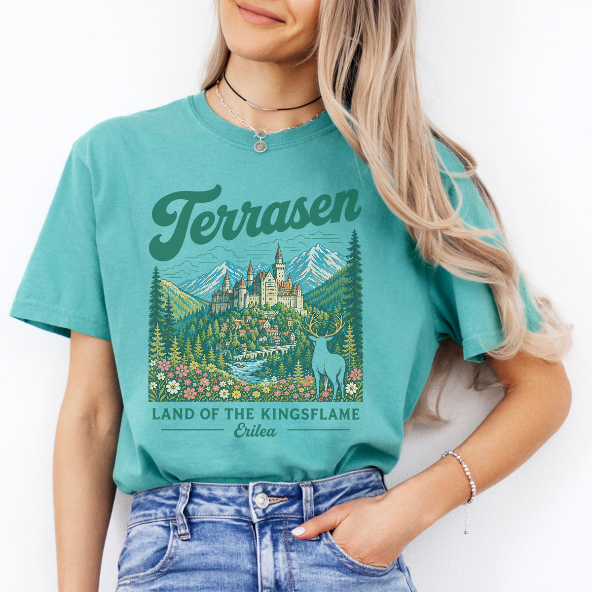 T-shirt Terrasen, terre de la flamme des rois