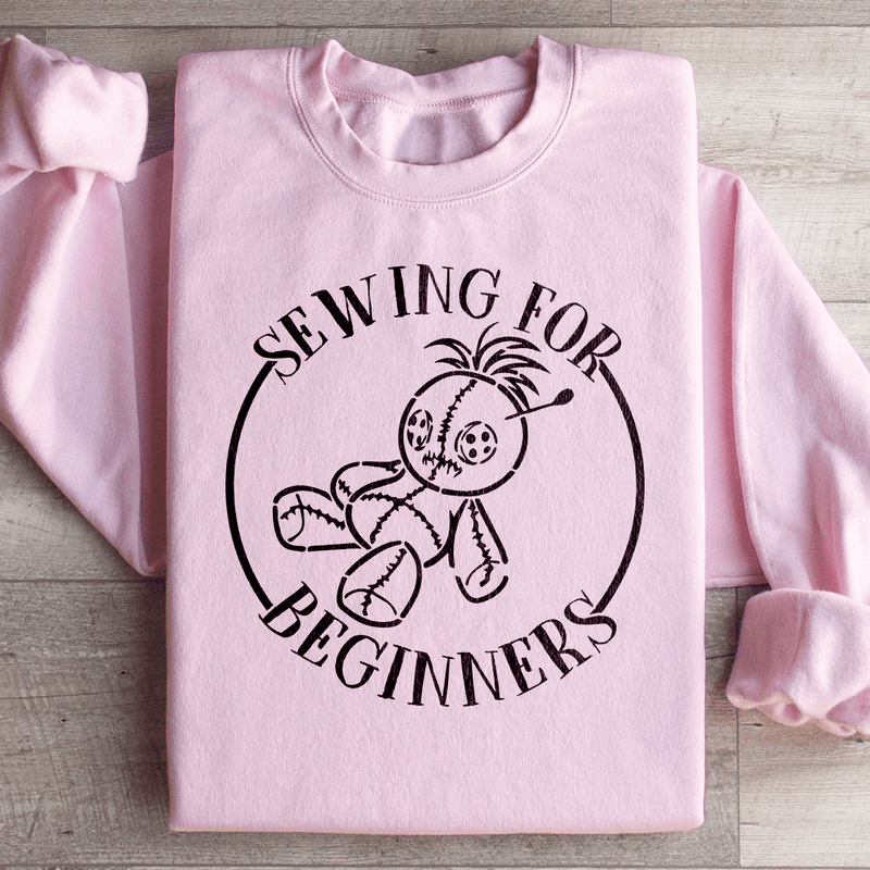 Sewing For Beginners Sweatshirt Light Pink / S Peachy Sunday T-Shirt