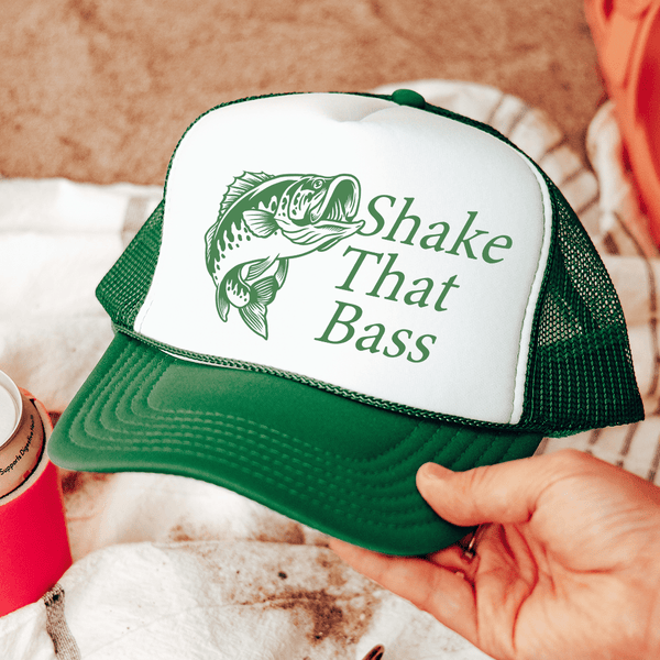 Shake That Bass Trucker Hat – Peachy Sunday