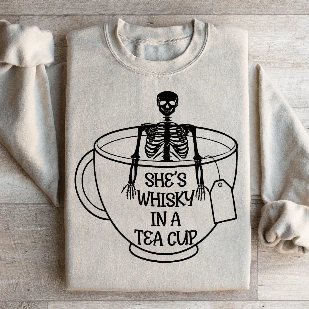 She's Whisky In A Tea Cup Sweatshirt Sand / S Peachy Sunday T-Shirt