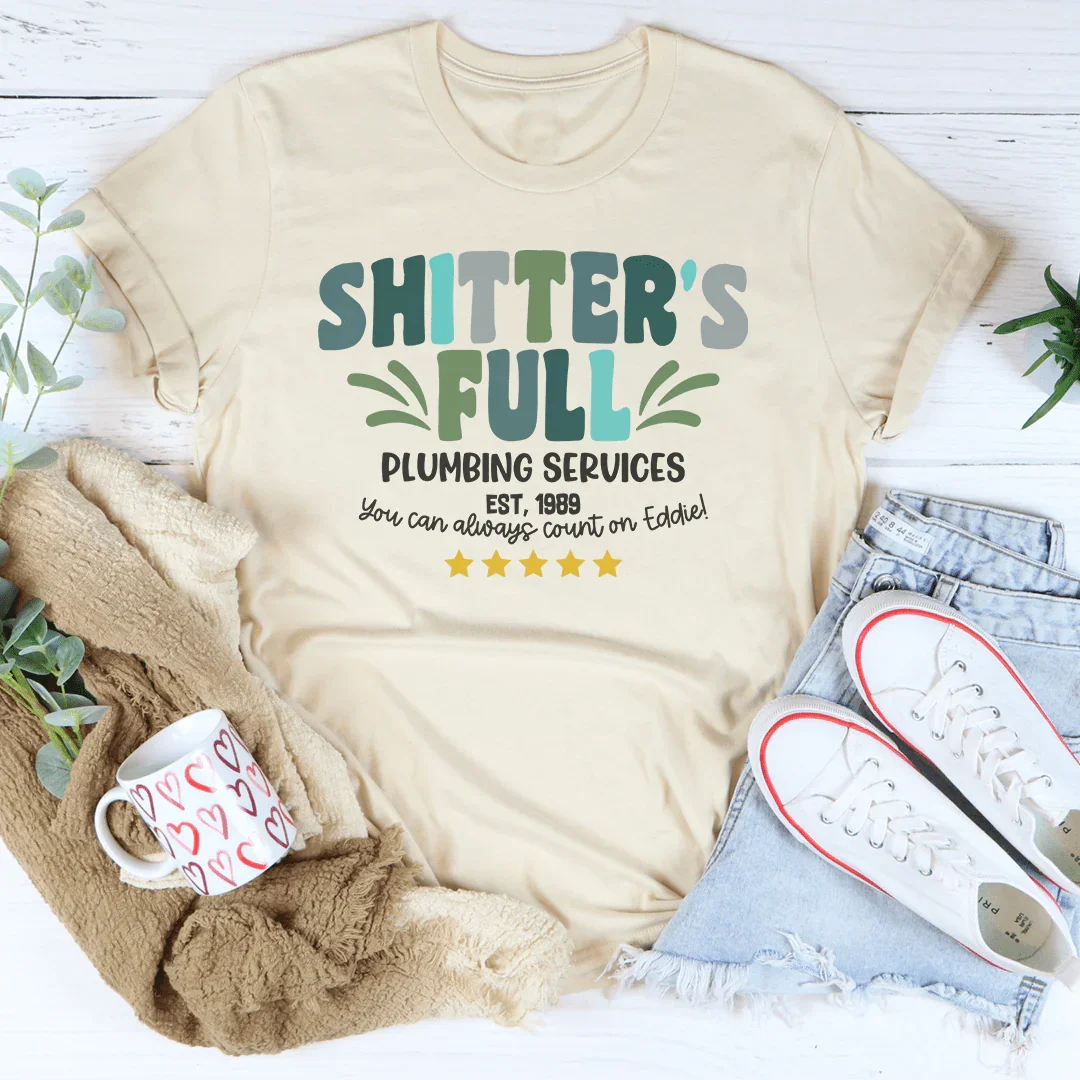 Shitter's Full Plumbing Services Tee Soft Cream / S Peachy Sunday T-Shirt