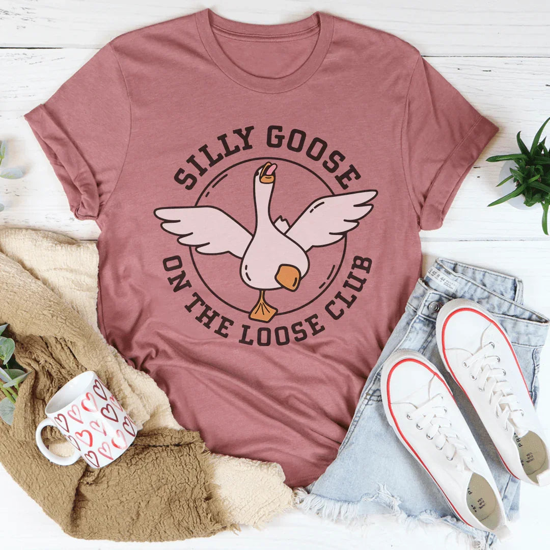Silly Goose On The Loose Club Tee Mauve / S Peachy Sunday T-Shirt