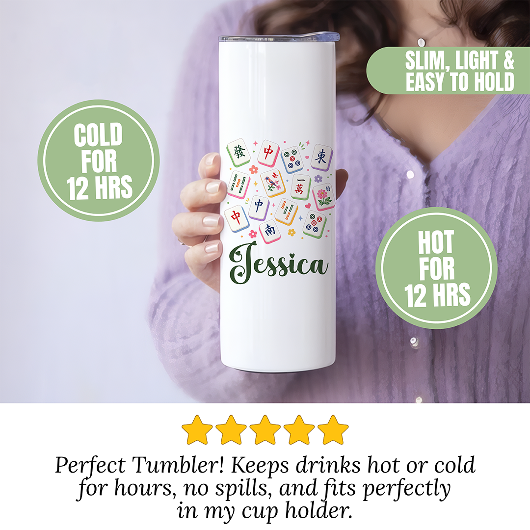 Personalized Mahjong Tumbler