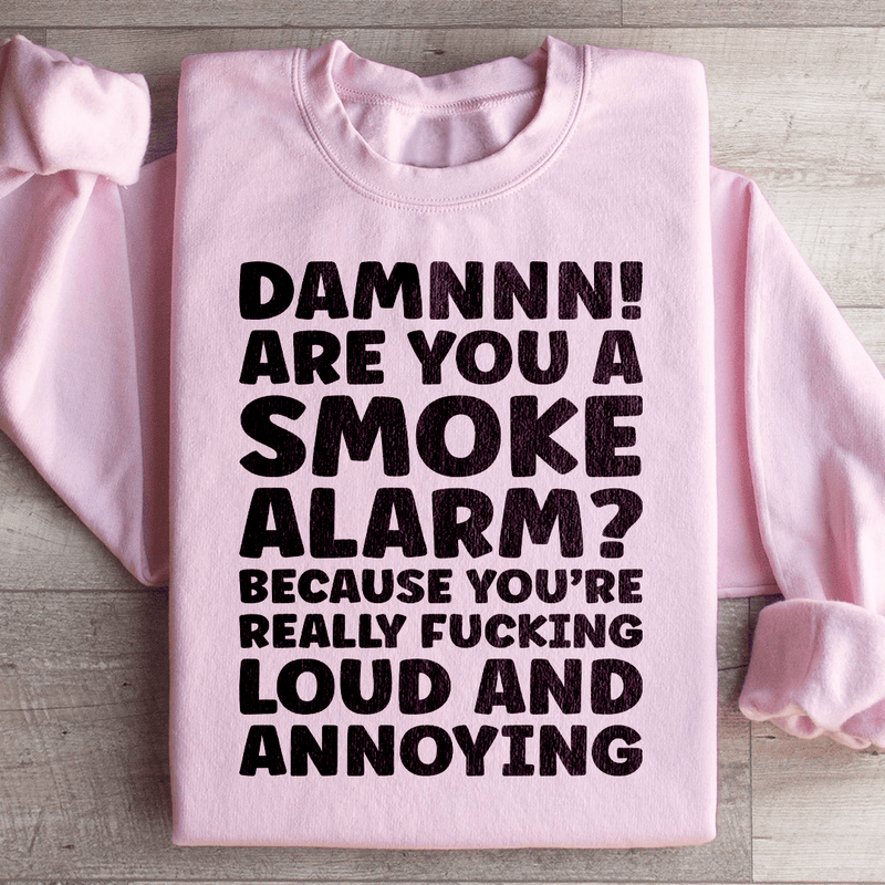 Smoke Alarmb Sweatshirt Light Pink / S Peachy Sunday T-Shirt