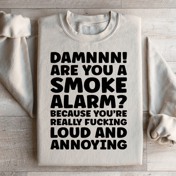 Smoke Alarmb Sweatshirt Sand / S Peachy Sunday T-Shirt