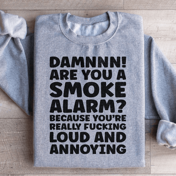 Smoke Alarmb Sweatshirt Sport Grey / S Peachy Sunday T-Shirt