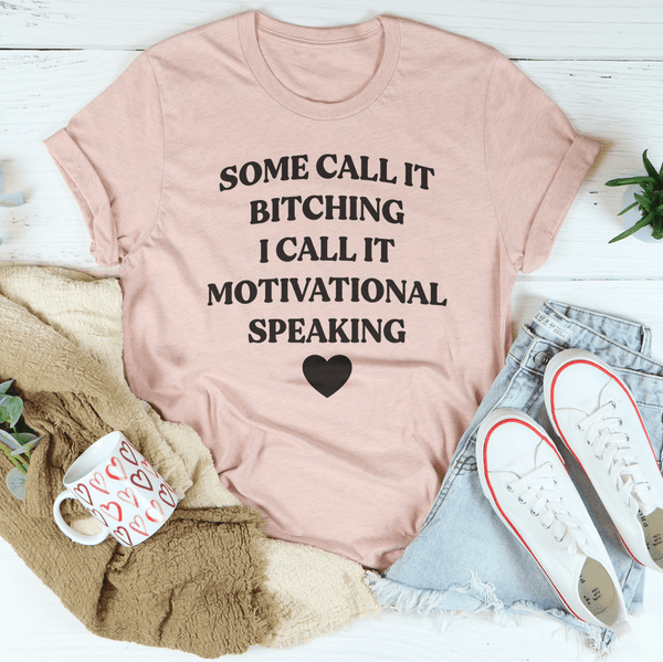 Some Call It Motivational Speaking Tee Heather Prism Peach / S Peachy Sunday T-Shirt