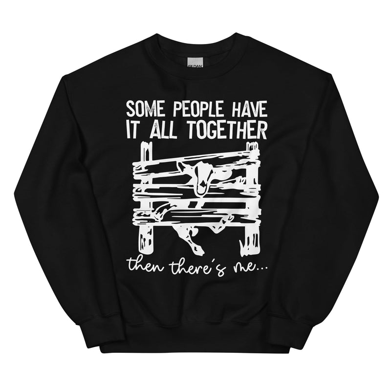 Some People Have It All Together Sweatshirt Black / S Peachy Sunday T-Shirt