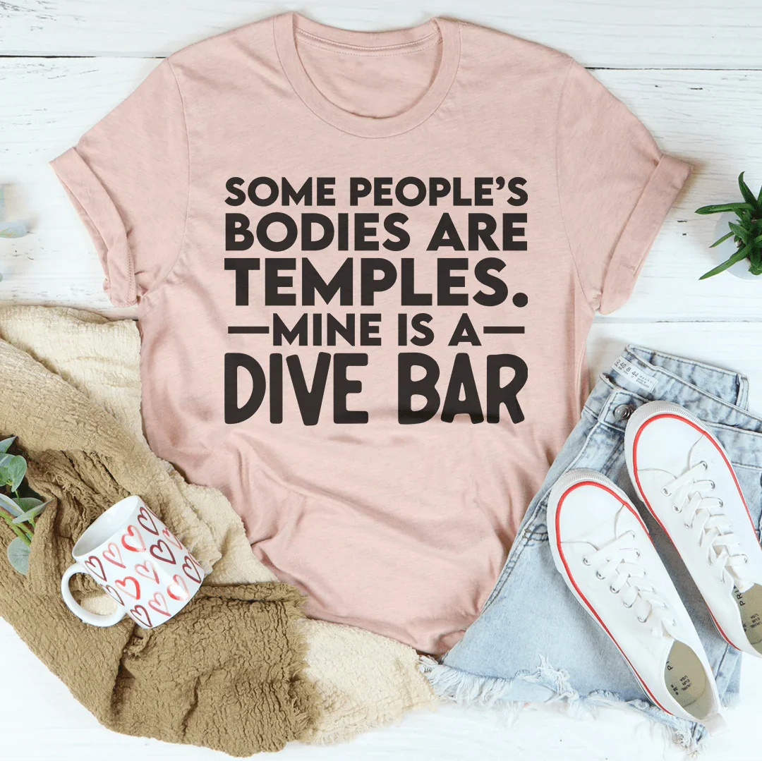 Some People's Bodies Are Temples Tee Heather Prism Peach / S Peachy Sunday T-Shirt