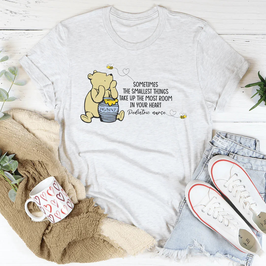 Sometimes The Smallest Things Take Up The Most Room In Your Heart Tee Ash / S Peachy Sunday T-Shirt