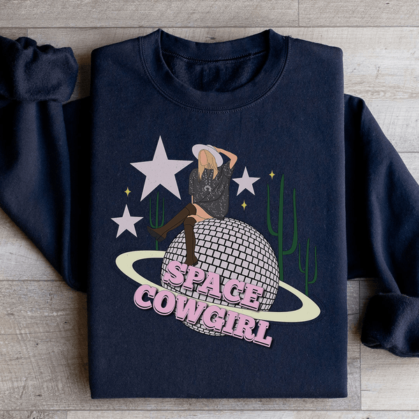 Space Cowgirl Sweatshirt Black / S Peachy Sunday T-Shirt
