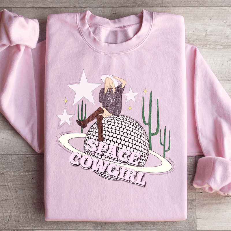 Space Cowgirl Sweatshirt Light Pink / S Peachy Sunday T-Shirt
