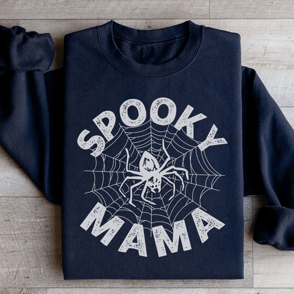 Spooky Mama Spider Web Sweatshirt Black / S Peachy Sunday T-Shirt