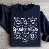 Spooky Vibes Pumpkins Sweatshirt Black / S Peachy Sunday T-Shirt