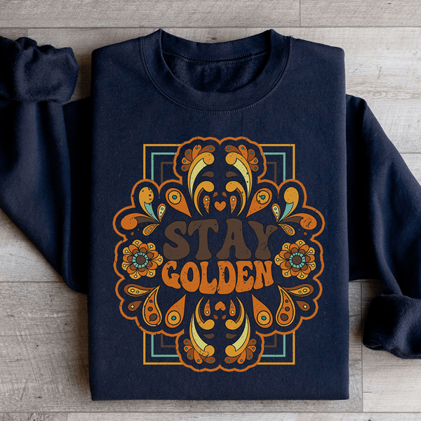 Stay Golden Sweatshirt Black / S Peachy Sunday T-Shirt