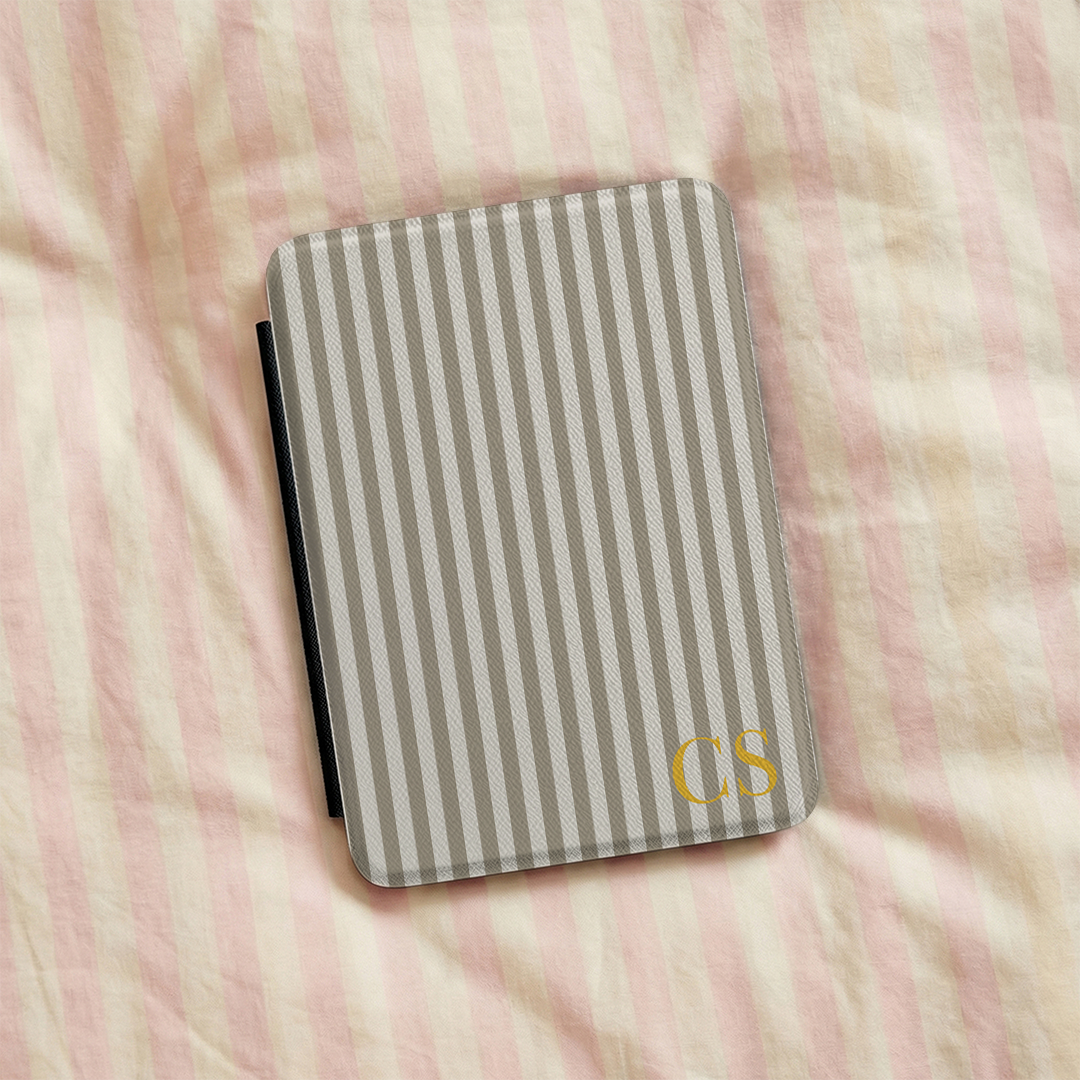 Funda personalizada para Kindle con rayas retro